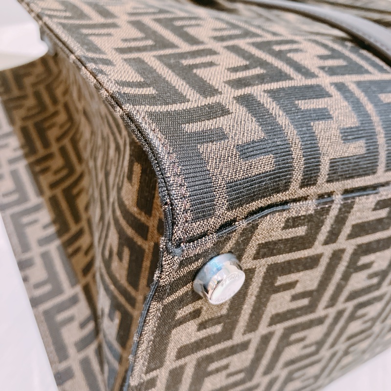 TK1894 FENDI 芬迪經典花紋大號兩用包包FF JACQUARD FABRIC TOTE BAG CANVAS-21