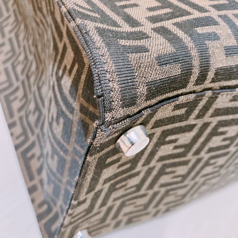 TK1894 FENDI 芬迪經典花紋大號兩用包包FF JACQUARD FABRIC TOTE BAG CANVAS-26