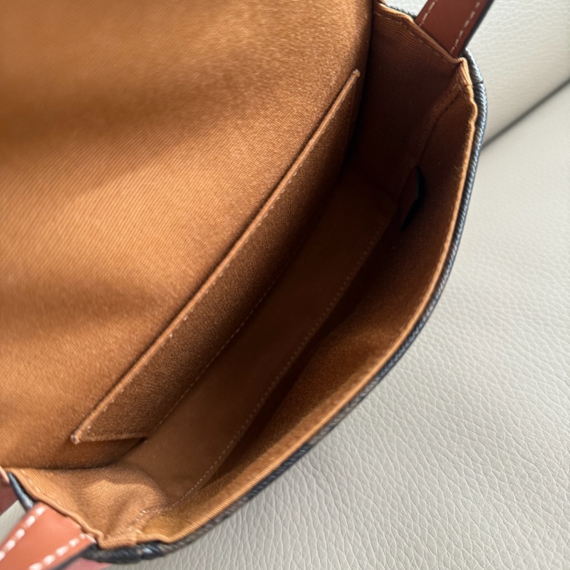 「M.Y精品」 Celine 凱旋門 mini 馬鞍包 經典老花-10