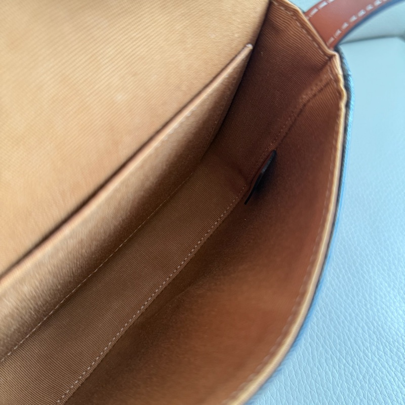 「M.Y精品」 Celine 凱旋門 mini 馬鞍包 經典老花-11