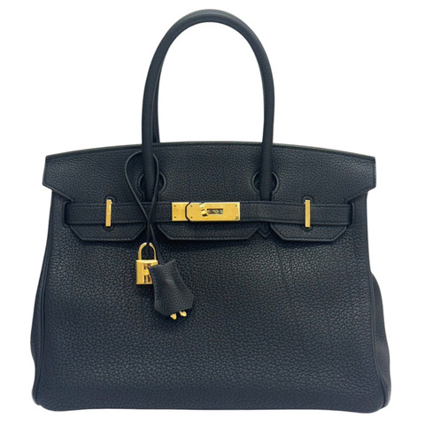 黑色 Togo牛皮 BirKin 30 柏金包 手提包 銀扣 Z刻【HERMES 愛馬仕】 Z刻/BK