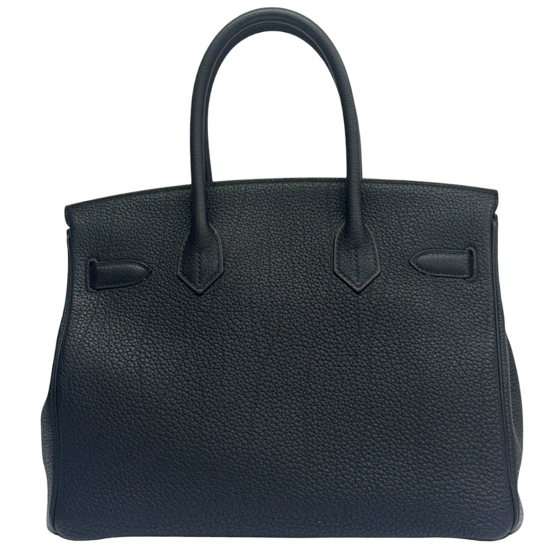 黑色 Togo牛皮 BirKin 30 柏金包 手提包 銀扣 Z刻【HERMES 愛馬仕】 Z刻/BK-1