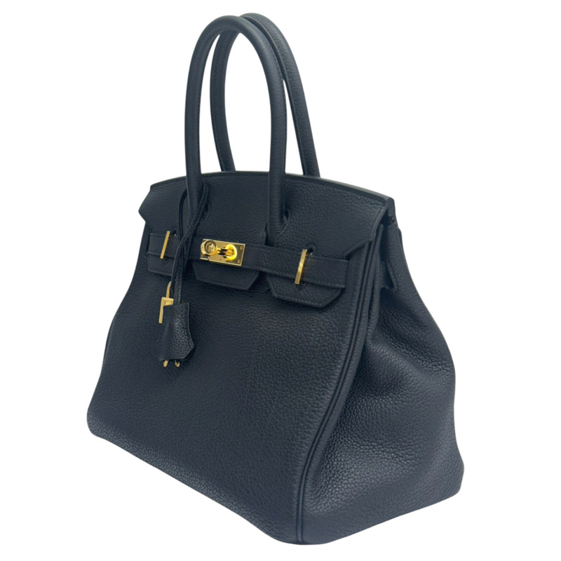 黑色 Togo牛皮 BirKin 30 柏金包 手提包 銀扣 Z刻【HERMES 愛馬仕】 Z刻/BK-2