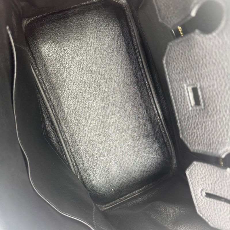 黑色 Togo牛皮 BirKin 30 柏金包 手提包 銀扣 Z刻【HERMES 愛馬仕】 Z刻/BK-4