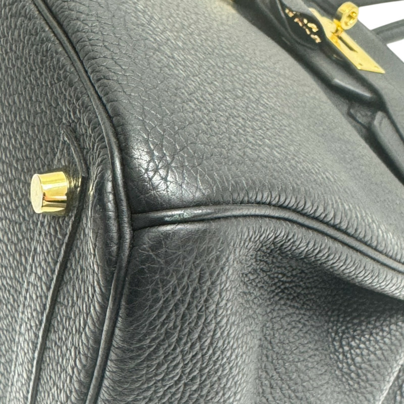 黑色 Togo牛皮 BirKin 30 柏金包 手提包 銀扣 Z刻【HERMES 愛馬仕】 Z刻/BK-12