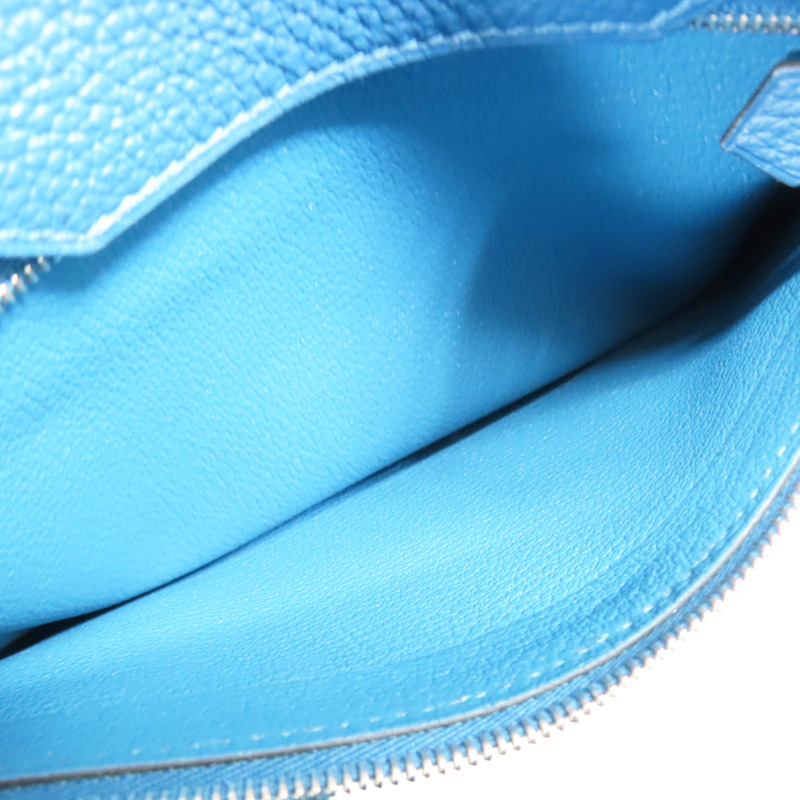 藍色 牛皮 Birkin 30 手提包 T刻印【HERMES 愛馬仕】-5