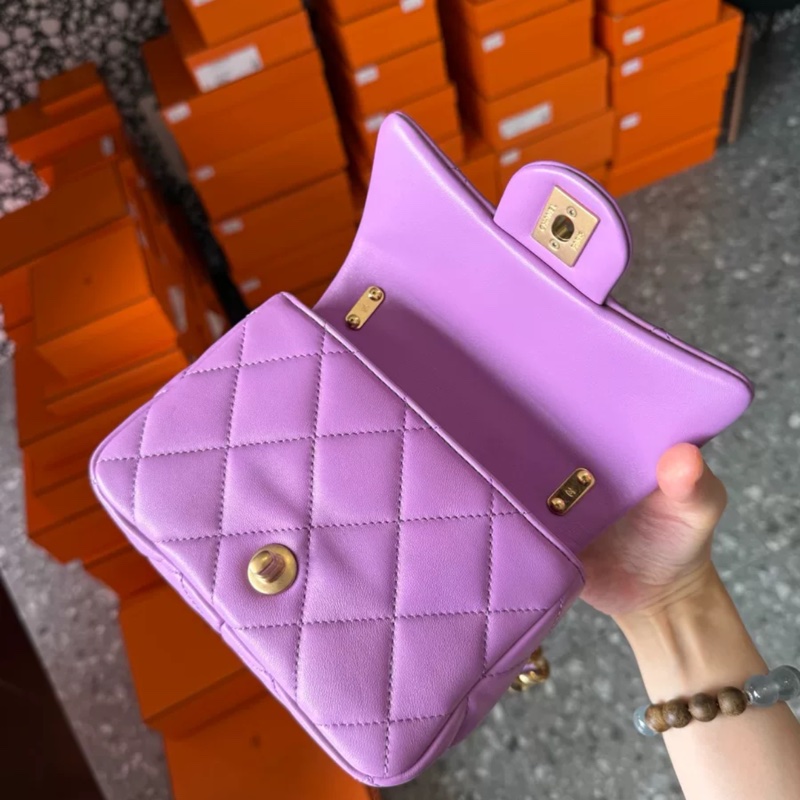 Chanel 芯片方胖子 粗鏈條腋下-3