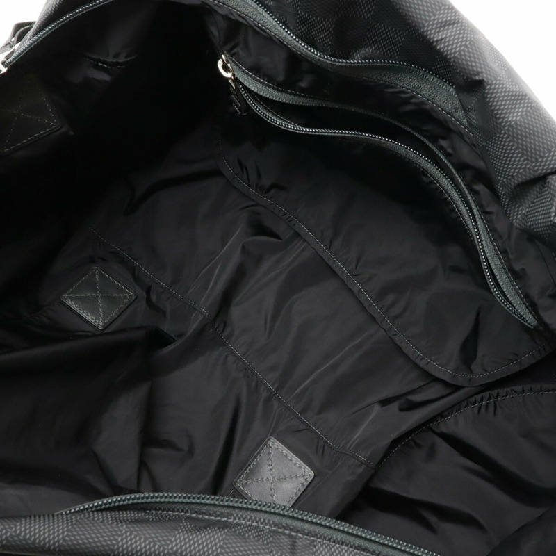 路易威登 Damier Aventure 實用波士頓包，肩背尼龍材質，星空藍，黑色，M97058-8