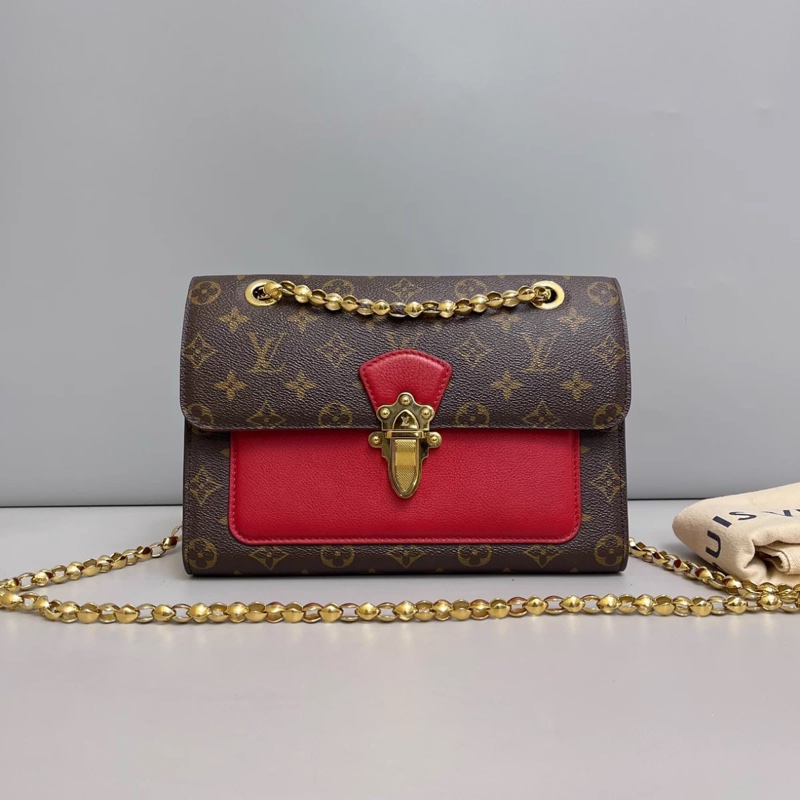 LV路易威登victoire老花紅色維多利亞-0