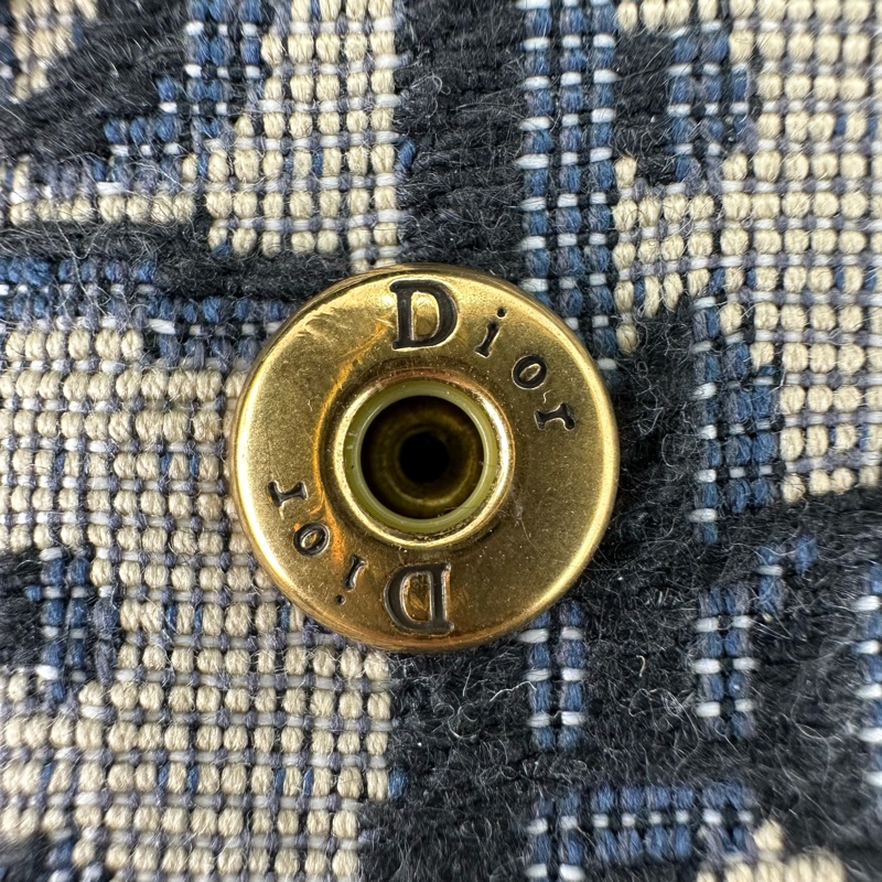 DIOR Saddle D字 緹花拼真皮卡片包 全套有單-14