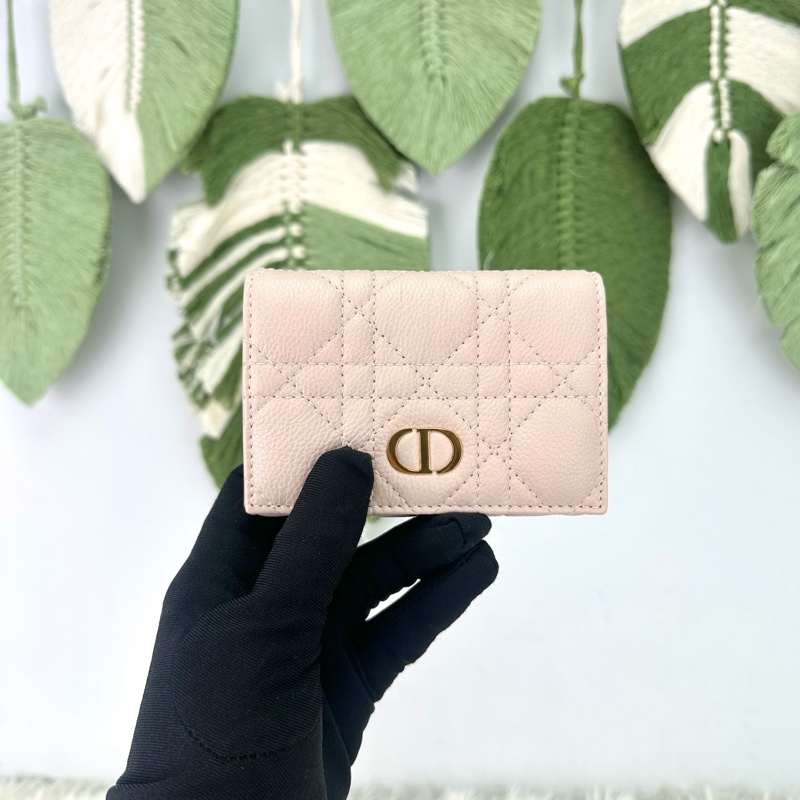 全新🔥DIOR Caro Glycine 砂岩粉色小銀包 2025年全套有單🩷-0