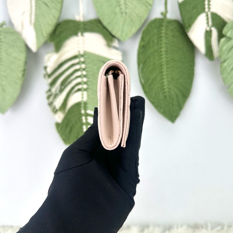 全新🔥DIOR Caro Glycine 砂岩粉色小銀包 2025年全套有單🩷-2