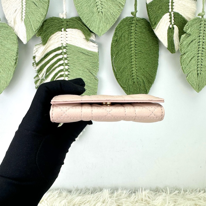 全新🔥DIOR Caro Glycine 砂岩粉色小銀包 2025年全套有單🩷-4