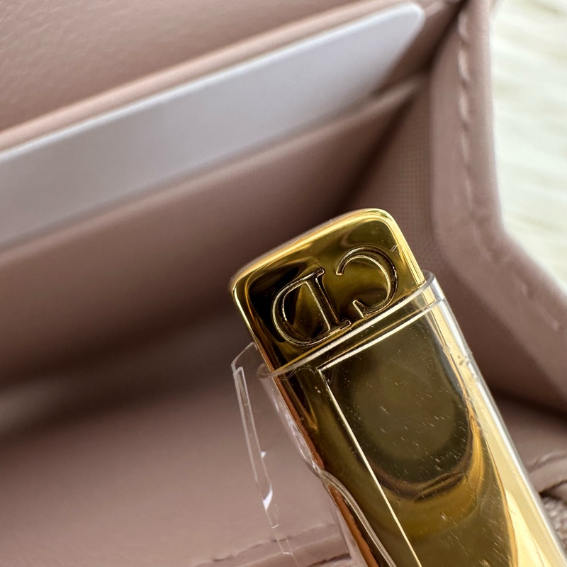 全新🔥DIOR Caro Glycine 砂岩粉色小銀包 2025年全套有單🩷-11