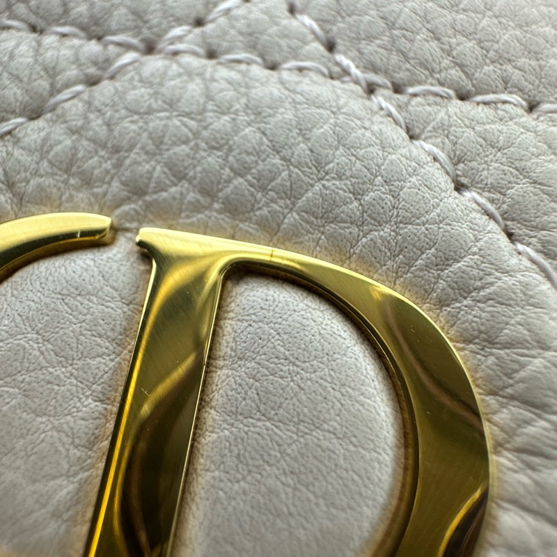 全新🔥DIOR Caro Glycine 砂岩粉色小銀包 2025年全套有單🩷-14