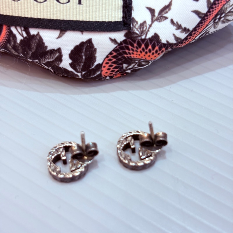 Gucci 基本款復古純銀耳環-2