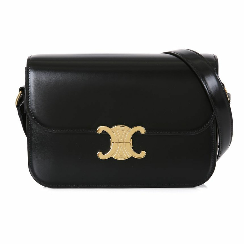 CELINE 經典款 Trionph 亮面手提包 25FW 187363BF4 38NO-1