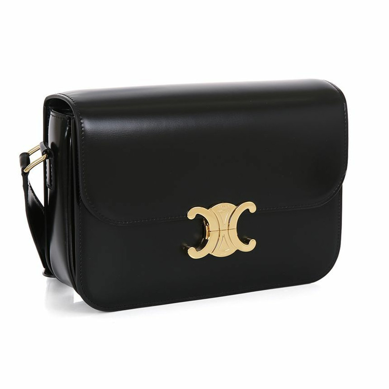 CELINE 經典款 Trionph 亮面手提包 25FW 187363BF4 38NO-2