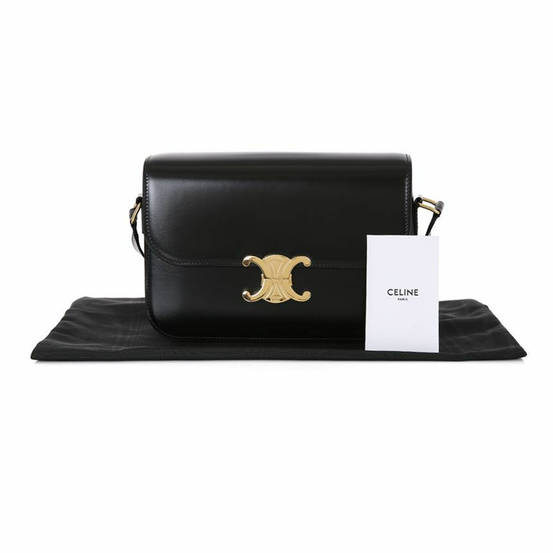 CELINE 經典款 Trionph 亮面手提包 25FW 187363BF4 38NO-9