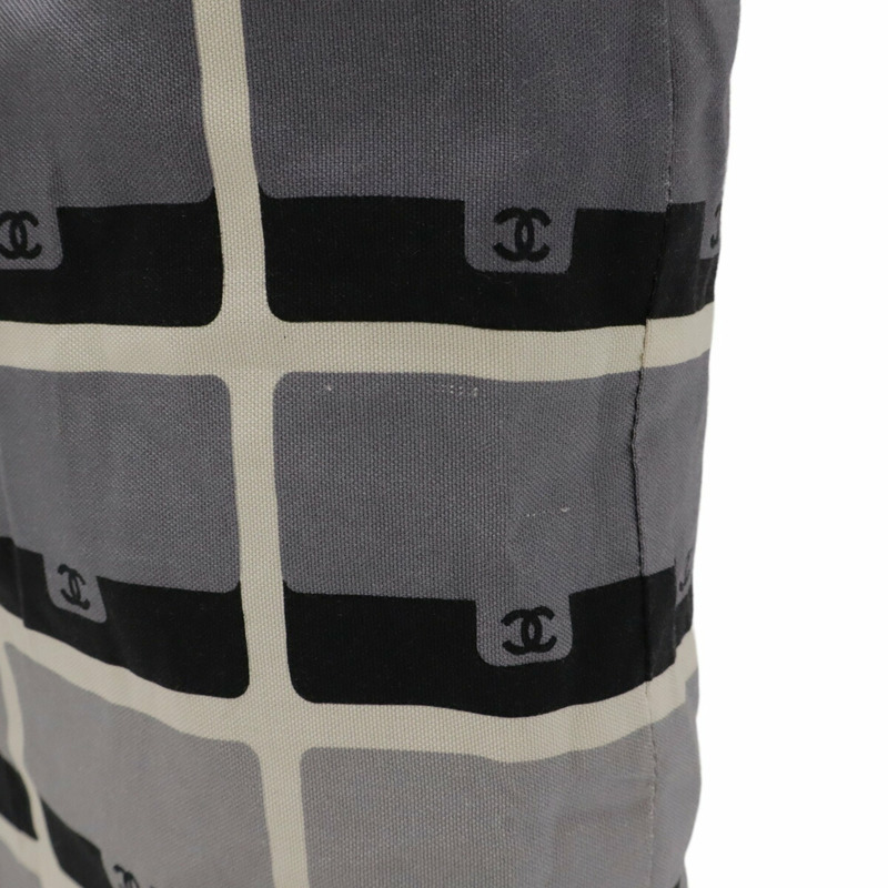 香奈兒 (CHANEL) Matelasse Coco Mark 環保手提包，可折疊，配鏈條肩帶，棉質針織面料和尼龍材質，黑色，AP2095-7