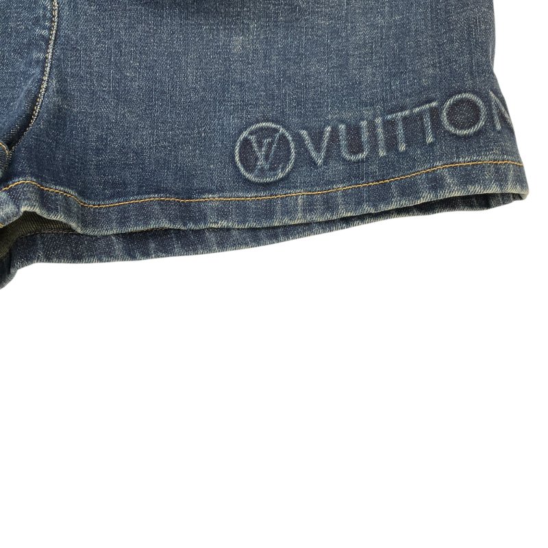 LOUIS VUITTON 路易威登 牛仔短褲 深丹寧色 40碼-7