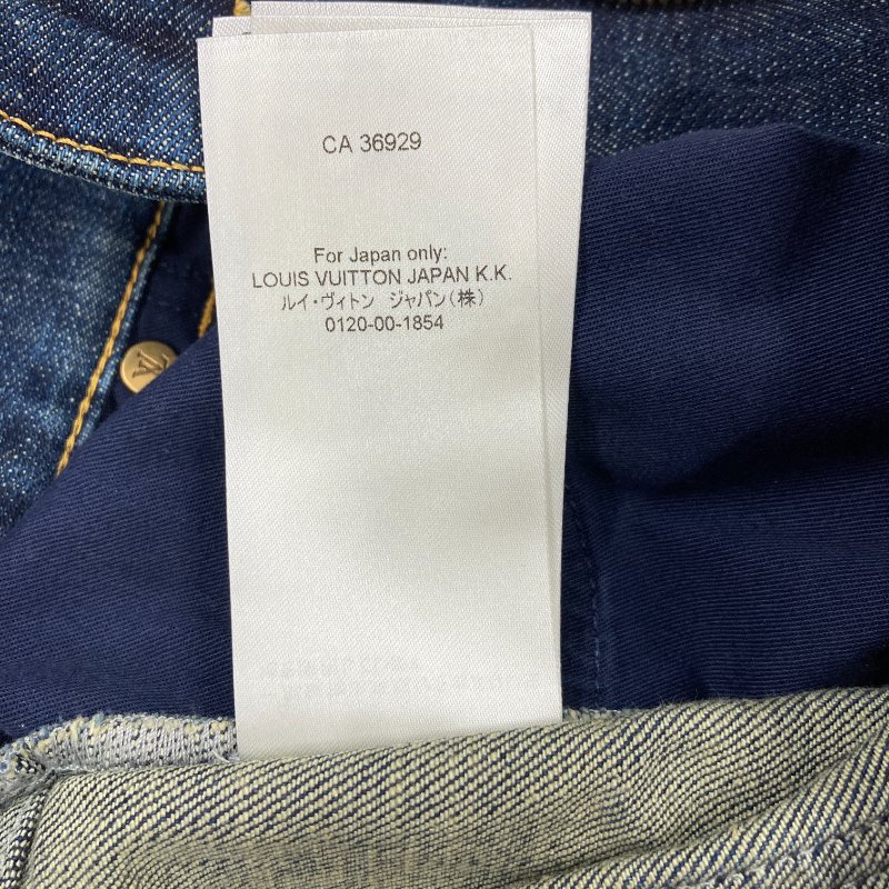 LOUIS VUITTON 路易威登 牛仔短褲 深丹寧色 40碼-9