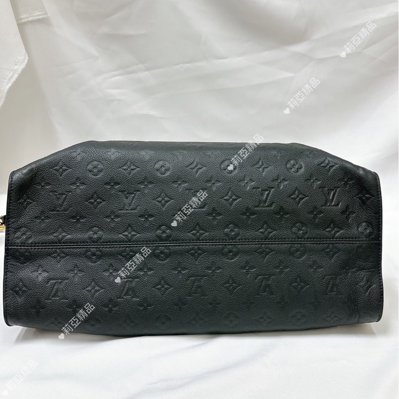 莉亞精品♡ LV 黑壓紋行李袋GM 二手美包-8