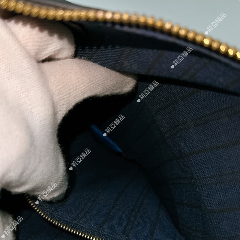 莉亞精品♡ LV 黑壓紋行李袋GM 二手美包-15