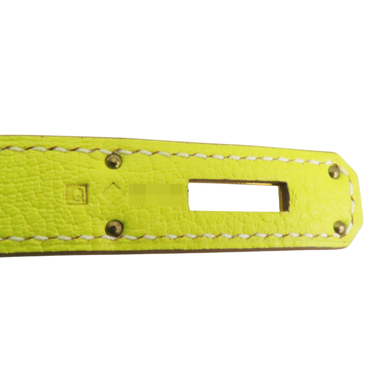 澄/黃/綠色 山羊皮 Birkin30 柏金包 手提包 口Q刻 金釦 (SP order)【HERMES 愛馬仕】 口Q-7