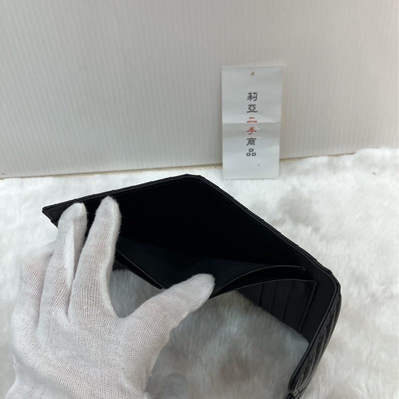 莉亞精品♡ Chanel 2.55背拉山型紋三折短夾 二手美夾-16