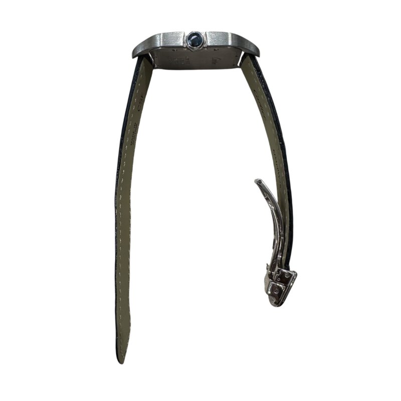 CARTIER 山度士系列 W2009451 白K金 石英錶-2