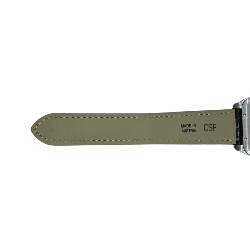 CARTIER 山度士系列 W2009451 白K金 石英錶-7