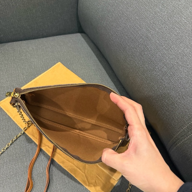 LOUIS VUITTON老花大麻將包-4