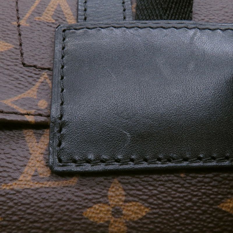 路易威登 Monogram Macassar Christopher MM 雙肩包 M43735 LOUIS VUITTON 黑色-6