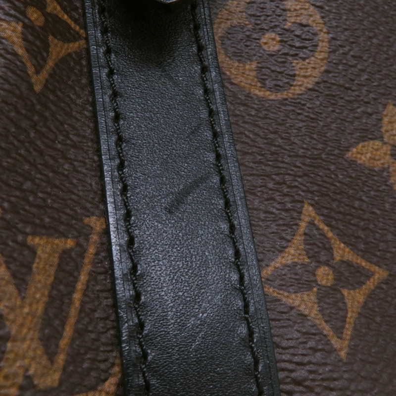 路易威登 Monogram Macassar Christopher MM 雙肩包 M43735 LOUIS VUITTON 黑色-7