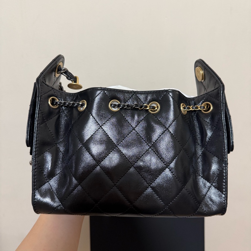 全新Chanel 25 Mini 油蠟皮 26C-2