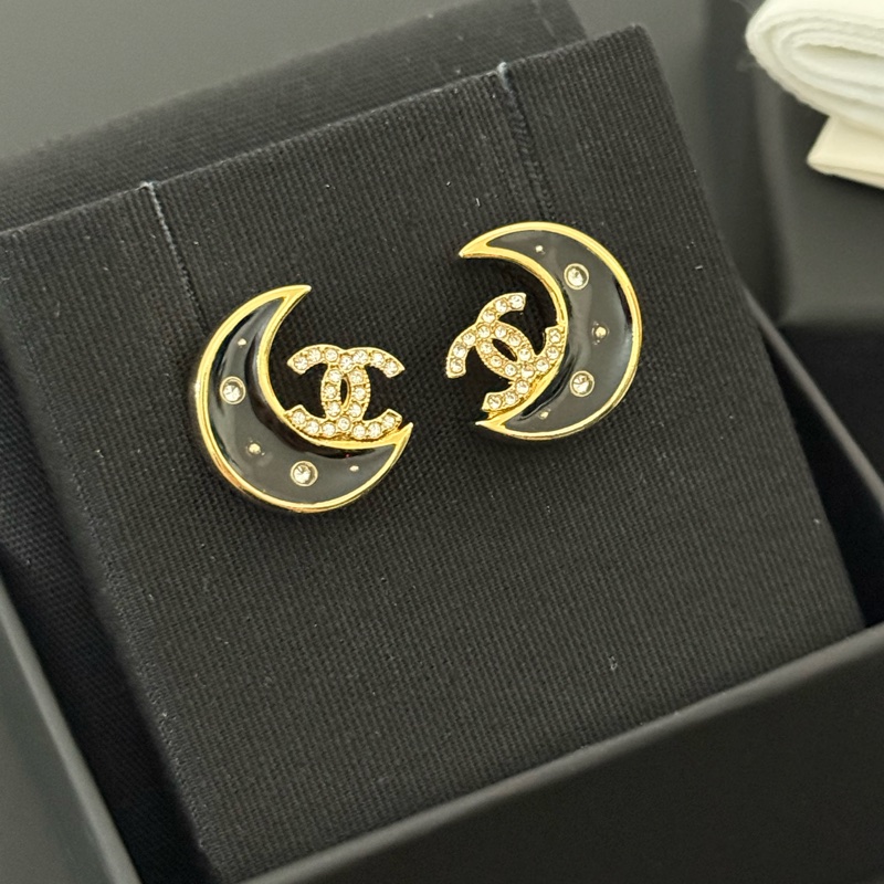 全新 Chanel 25K 月亮CC耳環-0