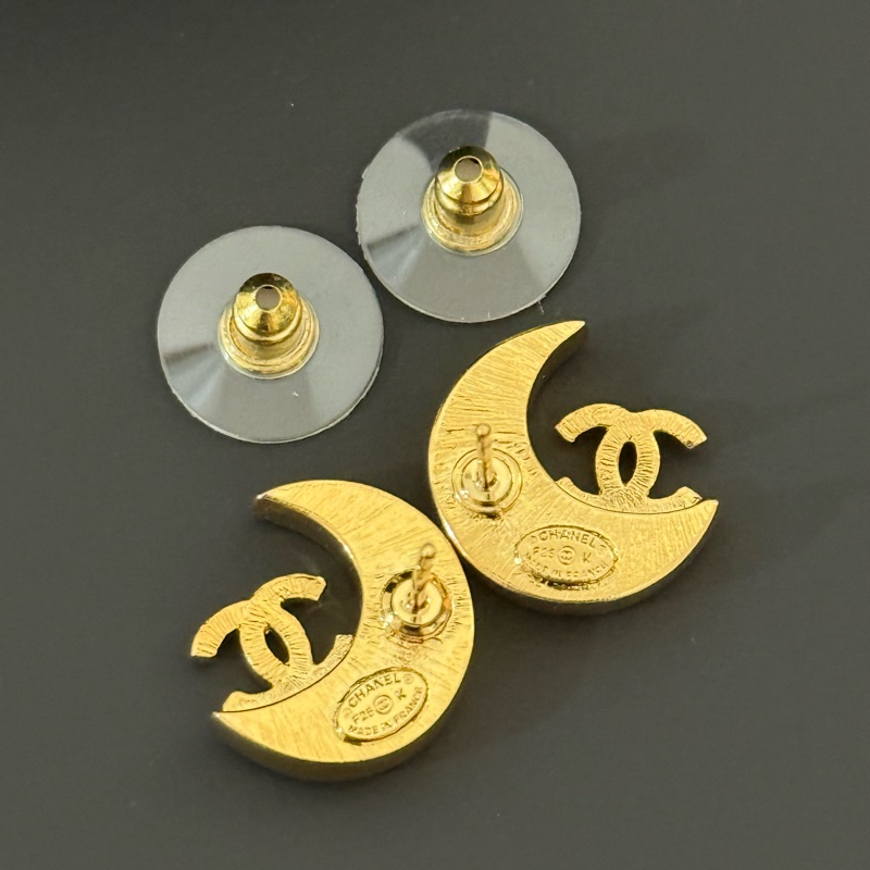 全新 Chanel 25K 月亮CC耳環-3