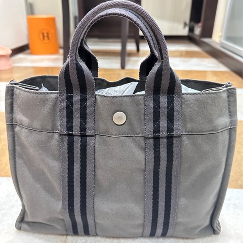 HERMES 絕版愛馬仕帆布包