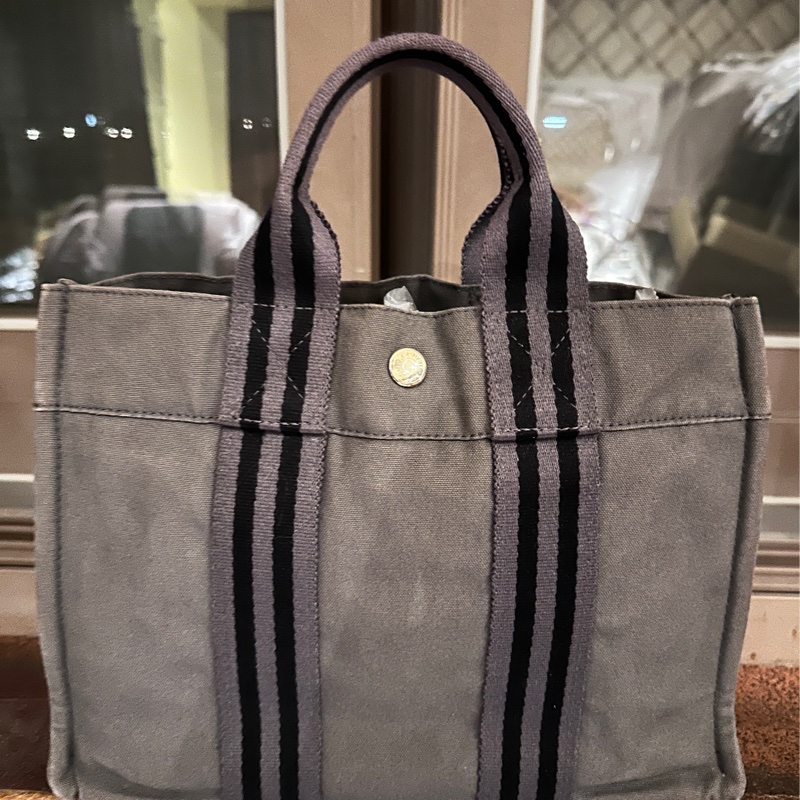 HERMES 絕版愛馬仕帆布包-6