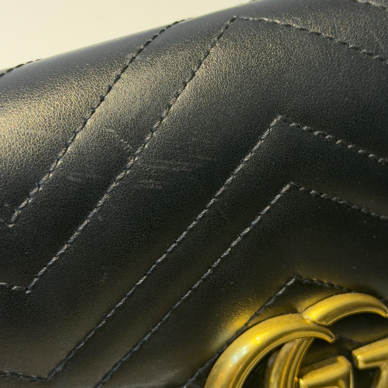 🔥9成新🔥誠可議⚡️GUCCI GG Marmont WOC鏈包 20cm 黑-19