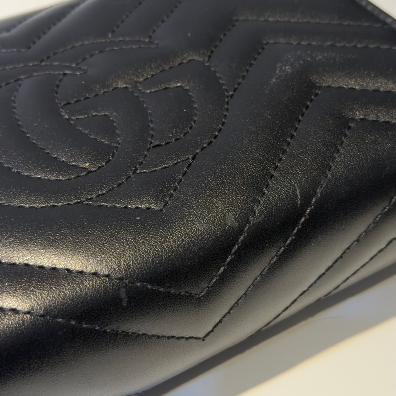 🔥9成新🔥誠可議⚡️GUCCI GG Marmont WOC鏈包 20cm 黑-20