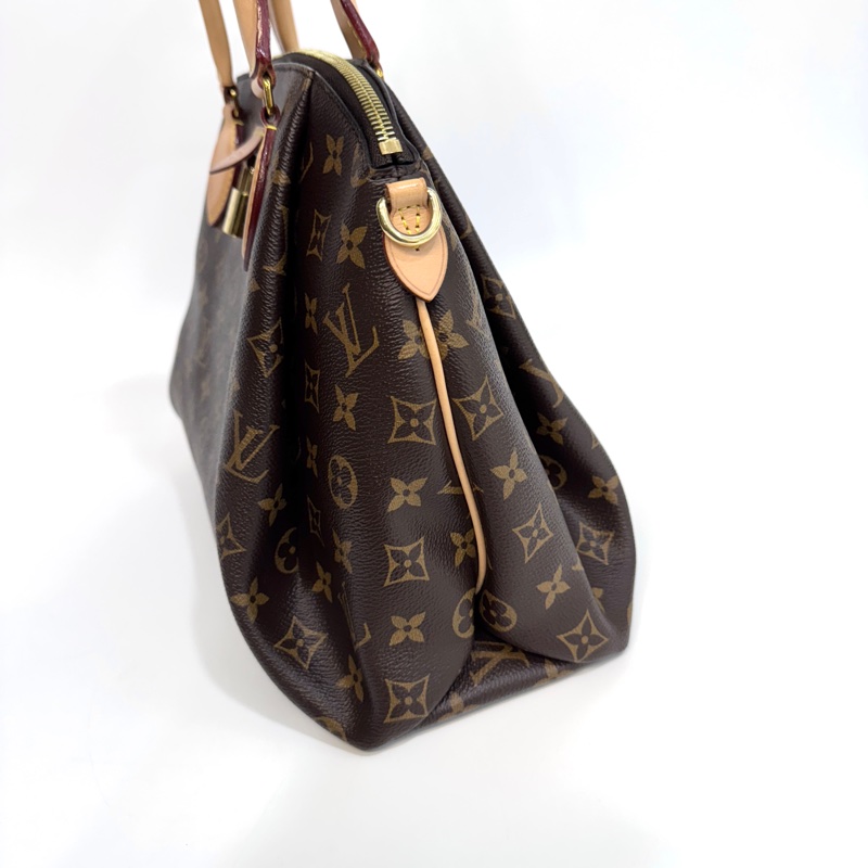 LV原花Rivoli MM抓皺拉鍊手提斜背包M44546-6