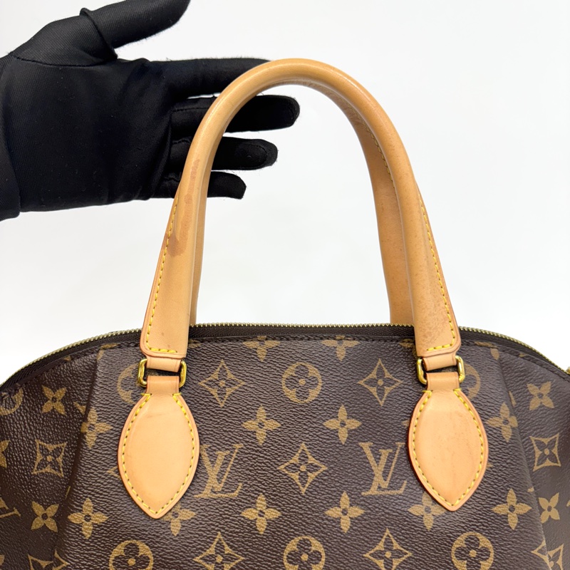 LV原花Rivoli MM抓皺拉鍊手提斜背包M44546-15