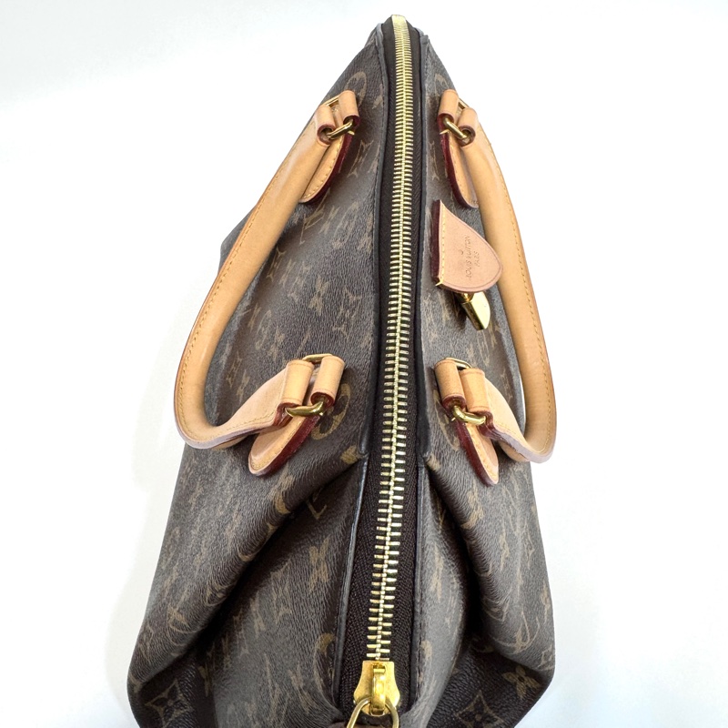 LV原花Rivoli MM抓皺拉鍊手提斜背包M44546-22