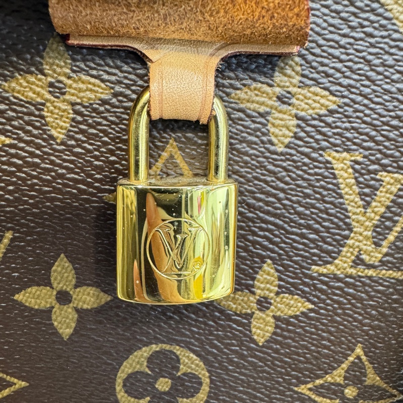 LV原花Rivoli MM抓皺拉鍊手提斜背包M44546-23