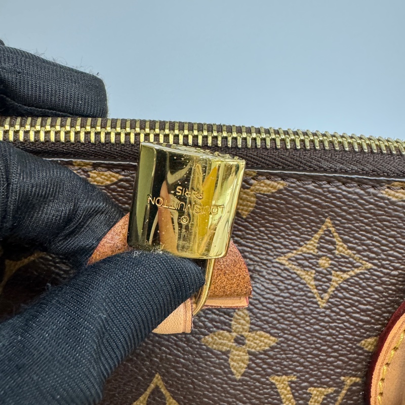 LV原花Rivoli MM抓皺拉鍊手提斜背包M44546-24