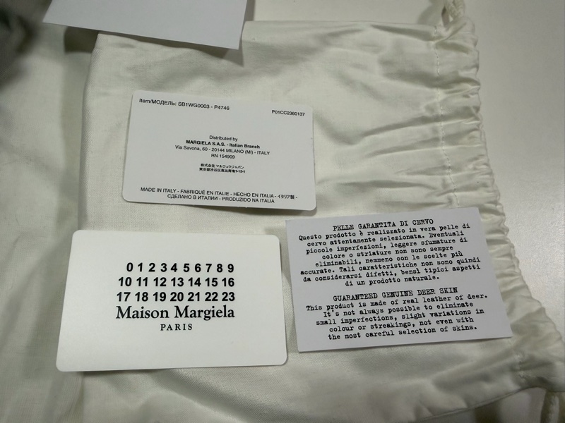 Maison Margiela 黑色皮革斜挎包 SB1WG0003-P4746 Soft 5AC on-body bag-2