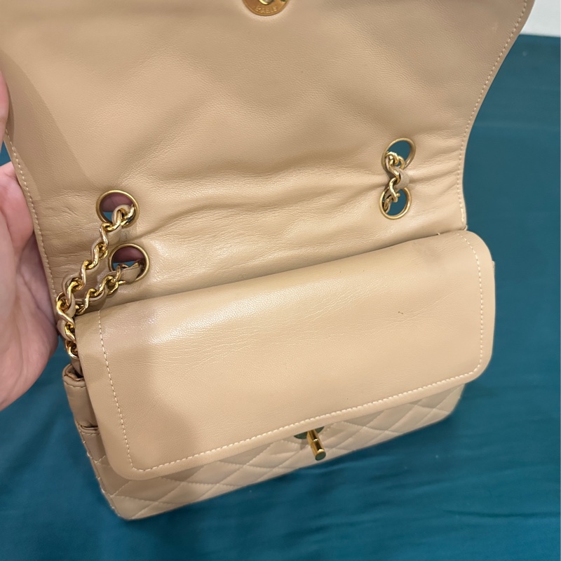 中古香奈兒包包。巴黎限定雙色雙c-2