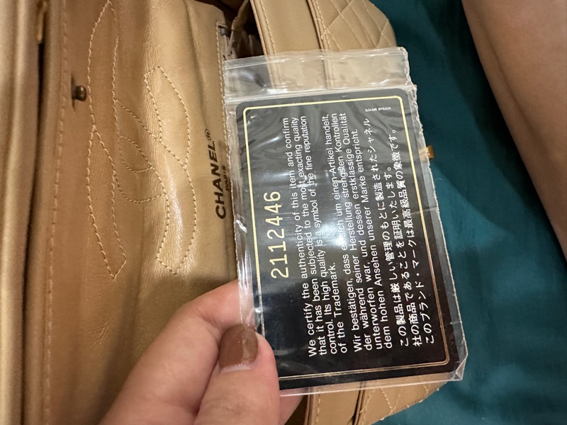 中古香奈兒包包。巴黎限定雙色雙c-13